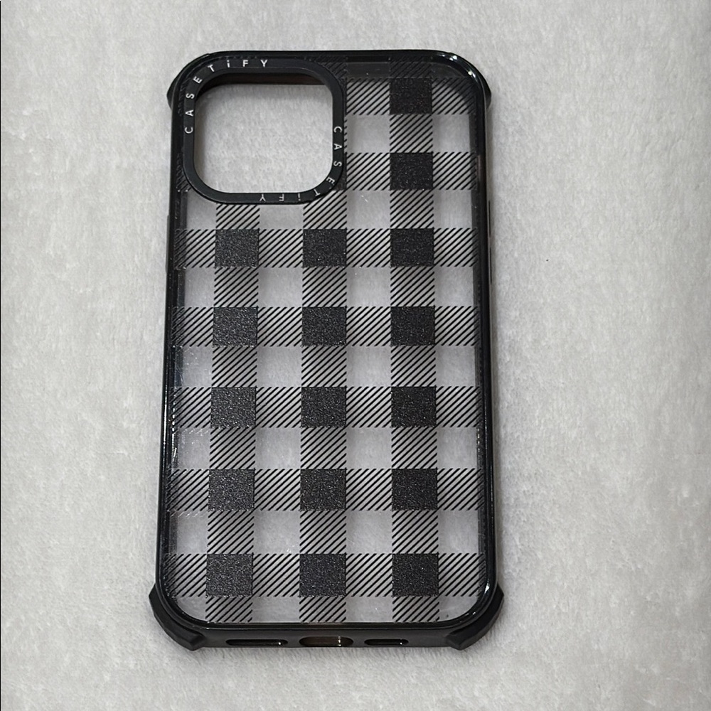 iPhone 13 Pro Max 6.7” Casetify Black and Clear Ultra Impact Phone Case